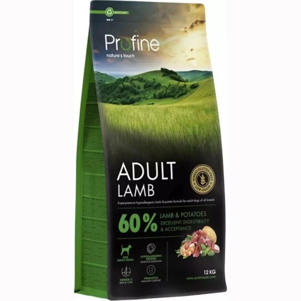 Profine Lamb Glutensiz Kuzulu Yetişkin Köpek Maması 12 kg